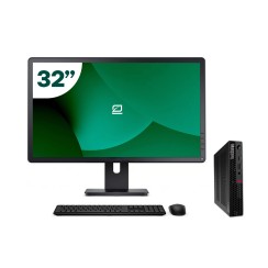 Pack Lenovo P340 Tiny i5 10500T + Monitor 32" + Teclado/Ratón + WiFi USB
