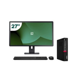 Pack Lenovo M720q Tiny i5 8500T + Monitor 27" + Teclado/Ratón + WiFi USB