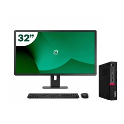 Pack Lenovo M720q Tiny i5 9500T 8GB SSD 512GB + LCD 32" + Tecl y Ratón Inalámbrico + WiFi