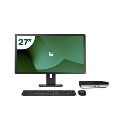 Pack HP 600 G5 Mini i7 9700T + Monitor 27" + Teclado/Ratón + WiFi USB
