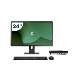 Pack HP 600 G5 Mini i7 9700T + Monitor 24" + Teclado/Ratón + WiFi USB