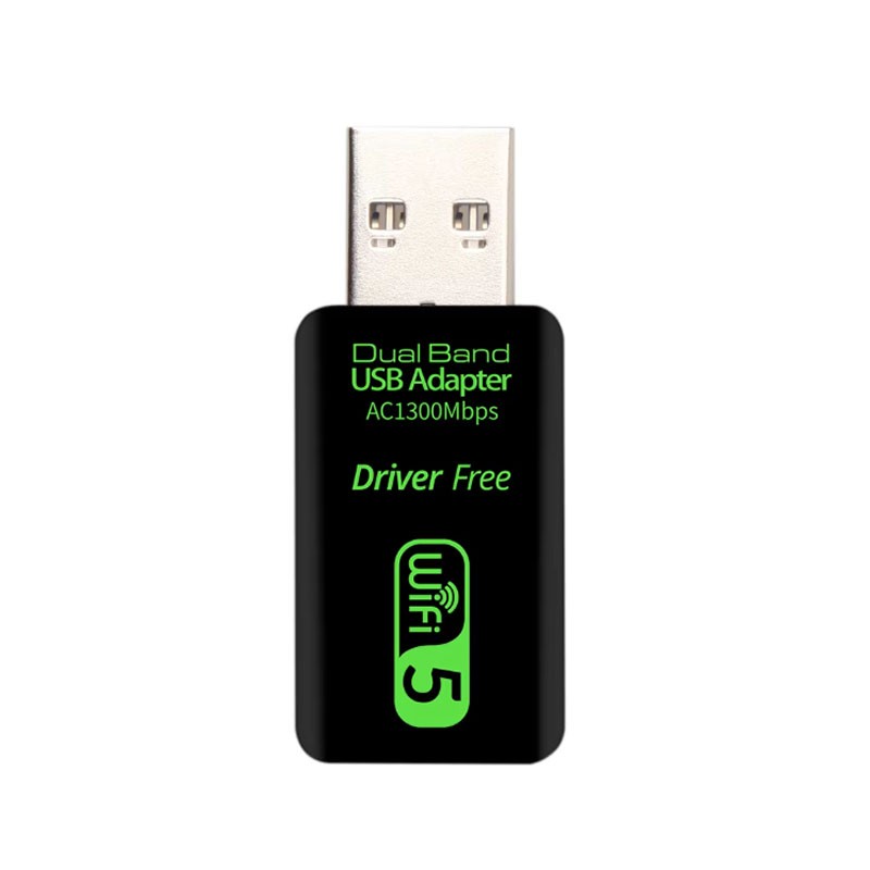 Adaptador USB WiFi AC1300 Dual Band · 5GHz Alta Velocidad
