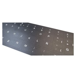 Kit Pegatinas Teclado Español HP · ANSI e ISO · Vinilo Resistente