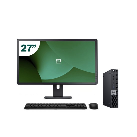 Pack Dell 5070 Micro i5 9500T + Monitor 27" + Teclado/Ratón + WiFi USB