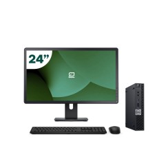 Pack Dell 3060 Micro i5 8500T + Monitor 24" + Teclado/Ratón + WiFi USB