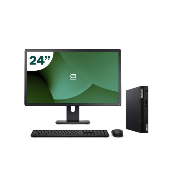 Pack Lenovo M70q Tiny i5 10500T + Monitor 24" + Teclado/Ratón + WiFi USB