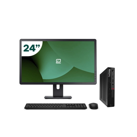Pack Lenovo P340 Tiny i5 10500T + Monitor 24" + Teclado/Ratón + WiFi USB