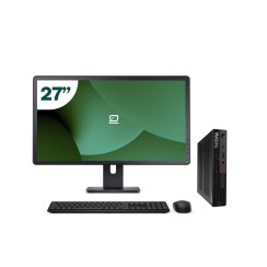 Pack Lenovo P340 Tiny i5 10500T + Monitor 27" + Teclado/Ratón + WiFi USB