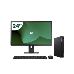 Pack Lenovo M80q Tiny i5 10500T + Monitor 24" + Teclado/Ratón + WiFi USB