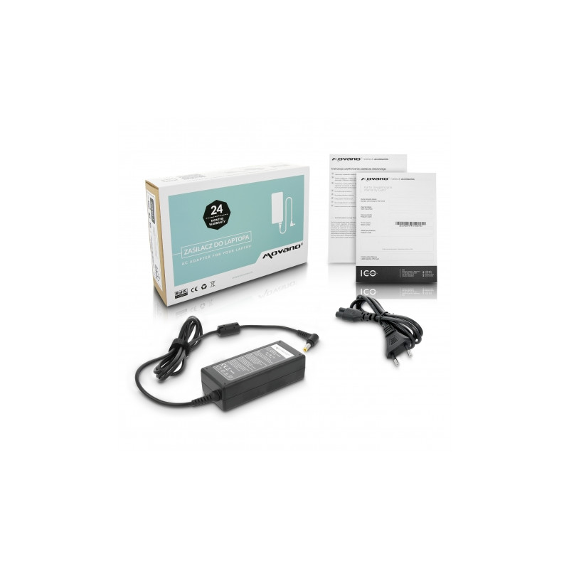 Cargador Movano 19v 3.42a (5.5x2.5) 65W para Asus, Toshiba, Lenovo, MSI, etc.